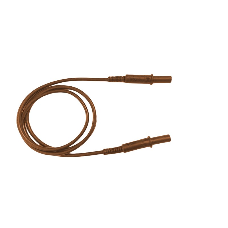 1 pcs - RS PRO Test Leads, 10A, 1000V, Brown, 1m Lead Length