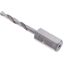 1 pcs - RS PRO HSS Twist Drill Bit, 2.5mm Diameter, 38 mm Overall