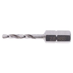 1 pcs - RS PRO HSS Twist Drill Bit, 2.5mm Diameter, 38 mm Overall