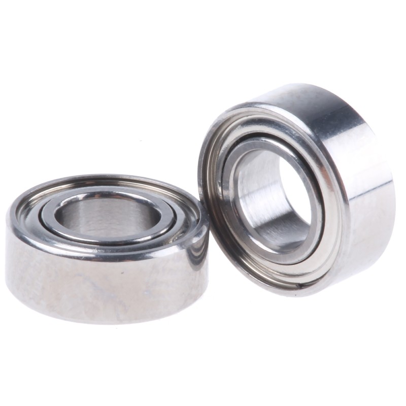 1 Pack of 2 - NMB DDL-840ZZHA1P25LY121 Double Row Deep Groove Ball Bearing- Both Sides Shielded 4mm I.D, 8mm O.D