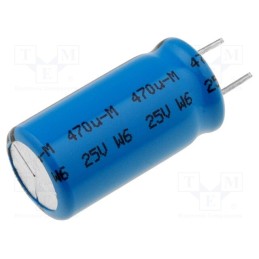 1 pcs x VISHAY - MAL213666471E3 - Capacitor: electrolytic, low ESR, THT, 470uF, 25VDC, Ø10x20mm, ±20%