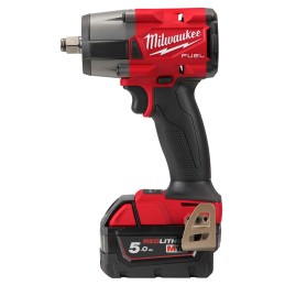 1 pcs - Milwaukee 1/2 in 18V, 5Ah Cordless Impact Wrench, UK Plug