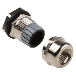 10 pcs - Alpha Wire FIT Series Metallic Metal Cable Gland, NPT 3/4in Thread, 13mm Min, 18mm Max, IP66, IP68