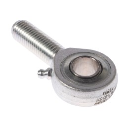 1 pcs - Durbal M16 x 2 Male Forged Steel Rod End, 16mm Bore, 87mm Long, Metric Thread Standard, Male Connection Gender