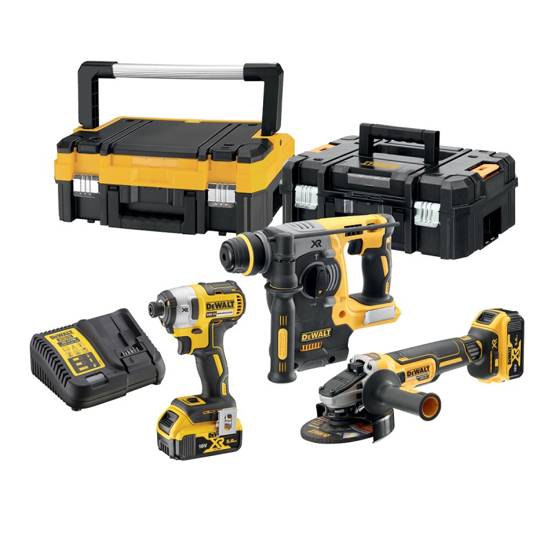 1 pcs - DeWALT DCK305P2T-GB, 18V Cordless Cordless Power Tool Kit