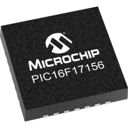 2 pcs - Microchip PIC16F17156-I/STX, 8bit PIC16 Microcontroller, PIC16, 64MHz, 28 KB EEPROM, Flash, 28-Pin VQFN