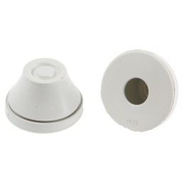 10 pcs - RS PRO Grey EPDM Cable Gland, M32 Thread, 15mm Min, 20mm Max, IP67