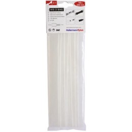 10 pcs - HellermannTyton Heat Shrink Tubing, Clear 12mm Sleeve Dia. x 200mm Length 3:1 Ratio, HIS-3 BAG Series