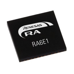 2 pcs - Renesas Electronics R7FA6E10F2CNEAA0, 32bit ARM Cortex M33 Microcontroller, RA6E1, 200MHz, 1.024 MB Flash, 48-Pin QFN
