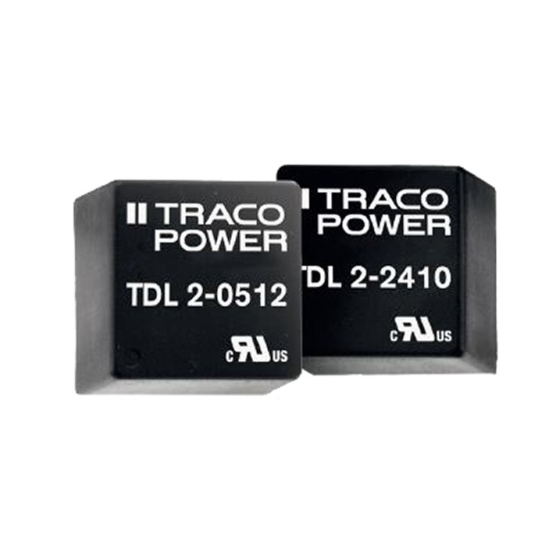 1 pcs - TRACOPOWER TDL 2 DC-DC Converter, 5V dc/ 400mA Output, 18 - 36 V dc Input, 2W, Through Hole, +80°C Max Temp