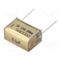 1 pcs x KEMET - PME261JC6100KR19T0 - Capacitor: paper, 100nF, 500VAC, Pitch: 20.3mm, ±10%, THT, PME261