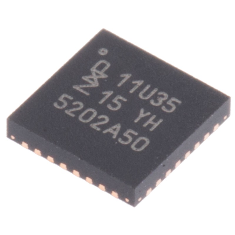 2 pcs - NXP LPC11U35FHI33/501, 32bit ARM Cortex M0 Microcontroller, LPC11U, 50MHz, 64 kB Flash, 33-Pin QFN