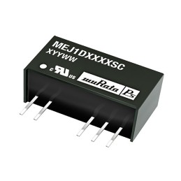 1 pcs - Murata Power Solutions MEJ1 DC-DC Converter, ±15V dc/ ±33mA Output, 10.8 - 13.2 V dc Input, 1W, Through Hole,