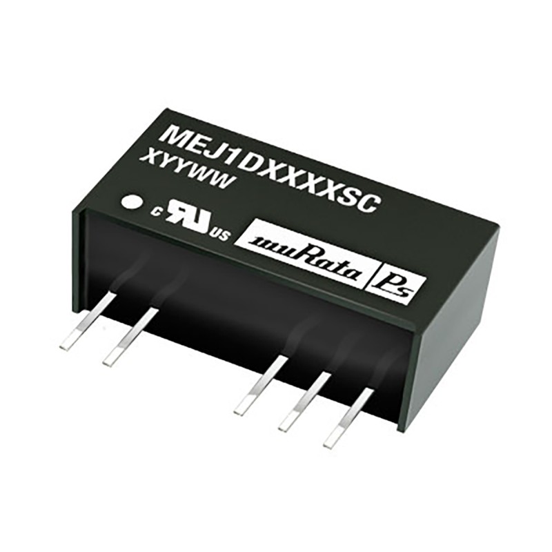 1 pcs - Murata Power Solutions MEJ1 DC-DC Converter, ±15V dc/ ±33mA Output, 10.8 - 13.2 V dc Input, 1W, Through Hole,