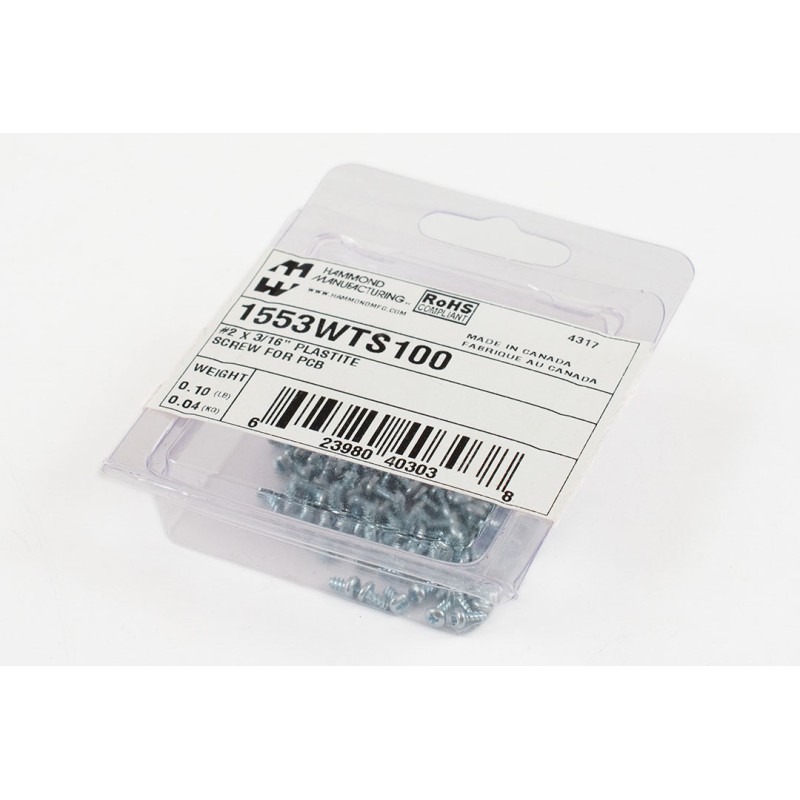 100 pcs - Hammond Self Tapping Screw