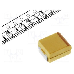 1 pcs x KEMET - T494D476K016AT - Capacitor: tantalum, low ESR, 47uF, 16VDC, SMD, D, 2917, ±10%, 200mΩ