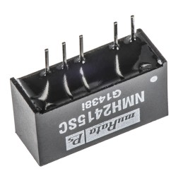1 pcs - Murata Power Solutions NMH DC-DC Converter, ±15V dc/ ±67mA Output, 21.6 - 26.4 V dc Input, 2W, Through Hole,