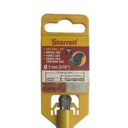 1 pcs - Starrett SDS Plus Series Carbide Tipped SDS Plus Drill Bit, 5mm Diameter, 110 mm Overall