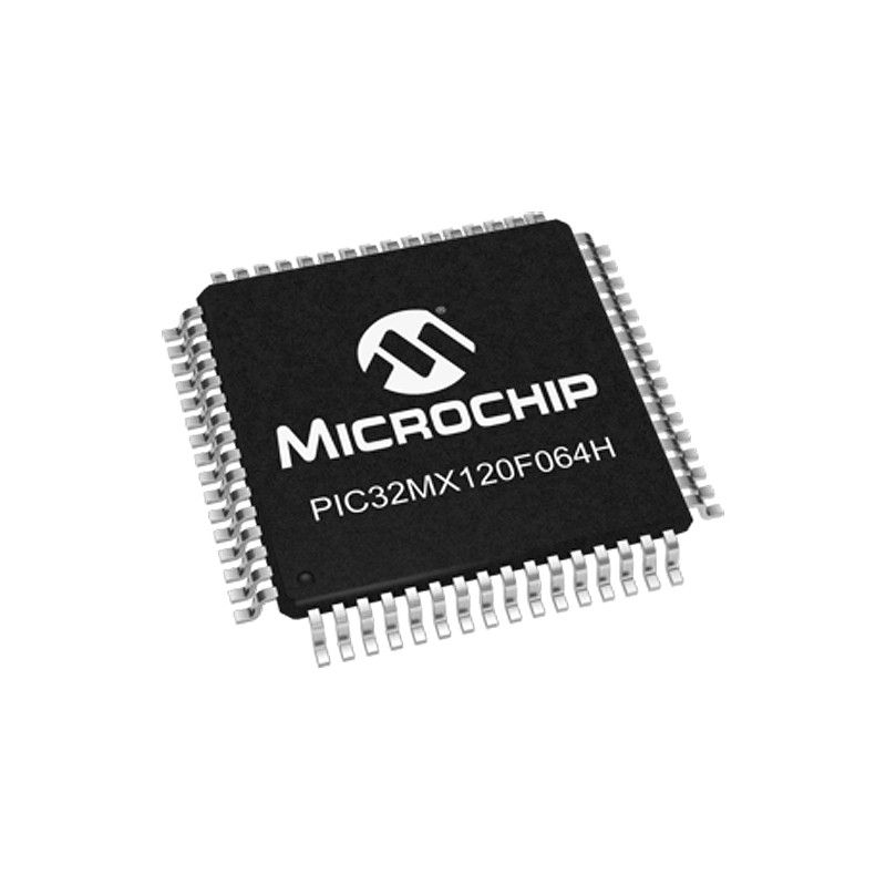 2 pcs - Microchip PIC32MX120F064H-I/PT, 32bit PIC Microcontroller, PIC32MX, 50MHz, 64 kB Flash, 64-Pin TQFP