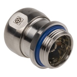 5 pcs - Lapp SKINTOP Series Metallic Stainless Steel Cable Gland, M25 Thread, 9mm Min, 17mm Max, IP68, IP69