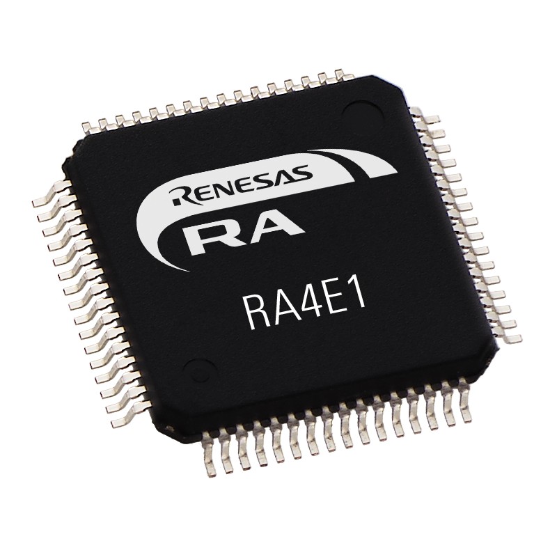 2 pcs - Renesas Electronics R7FA4E10D2CFMAA0, 32bit ARM Cortex M33 Microcontroller, RA4E1, 100MHz, 512 kB Flash, 64-Pin LQFP