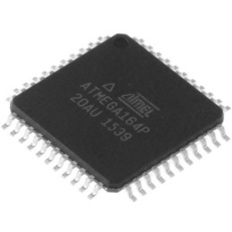 2 pcs - Microchip ATMEGA164P-20AU, 8bit AVR Microcontroller, ATmega, 20MHz, 16 kB Flash, 44-Pin TQFP