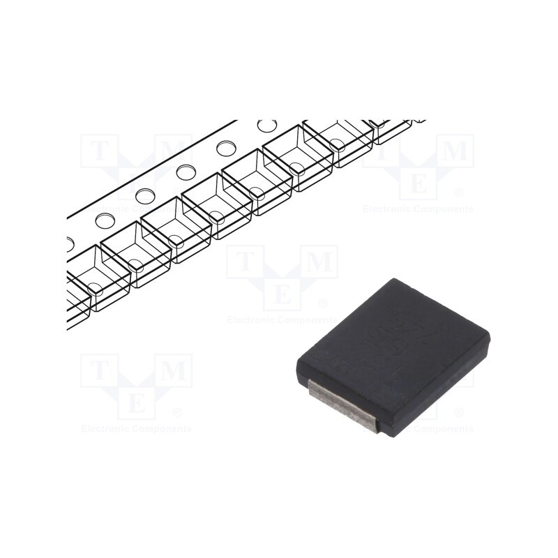 1 pcs x KEMET - T545H158M006ATE035 - Capacitor: tantalum-polymer, low ESR, 1500uF, 6.3VDC, H, 2924, SMD