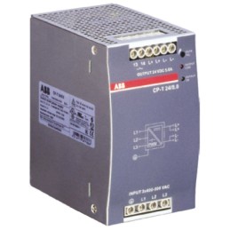 1 pcs - ABB CP-T Switch Mode DIN Rail Power Supply, 340 - 575V ac ac, dc Input, 24V dc dc Output, 5A Output, 120W