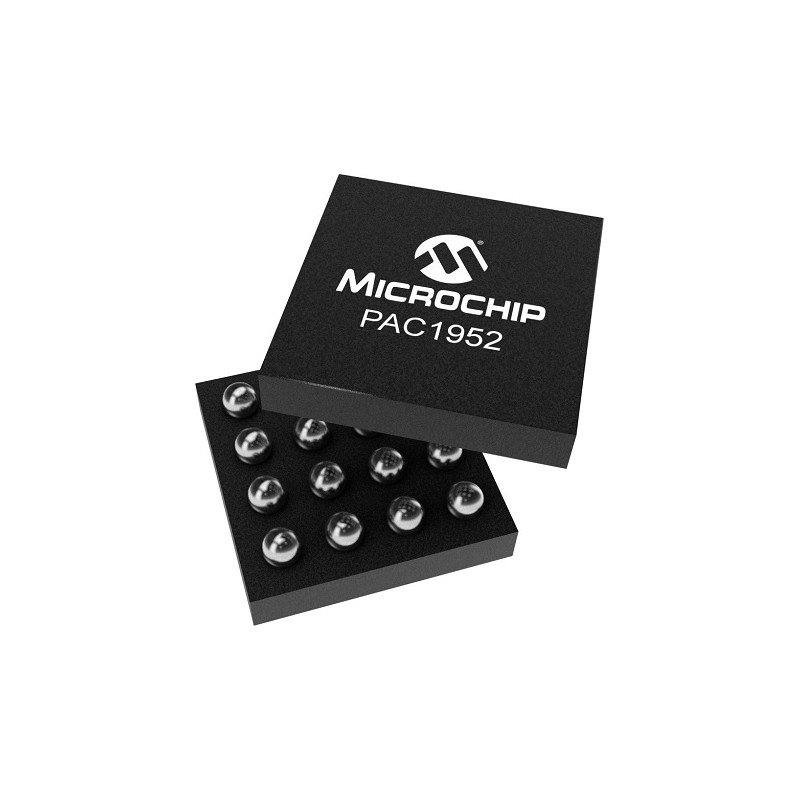 5 pcs - Microchip PAC1952T-1E/J6CX, High Side Current Monitor 16-Pin, WLCSP