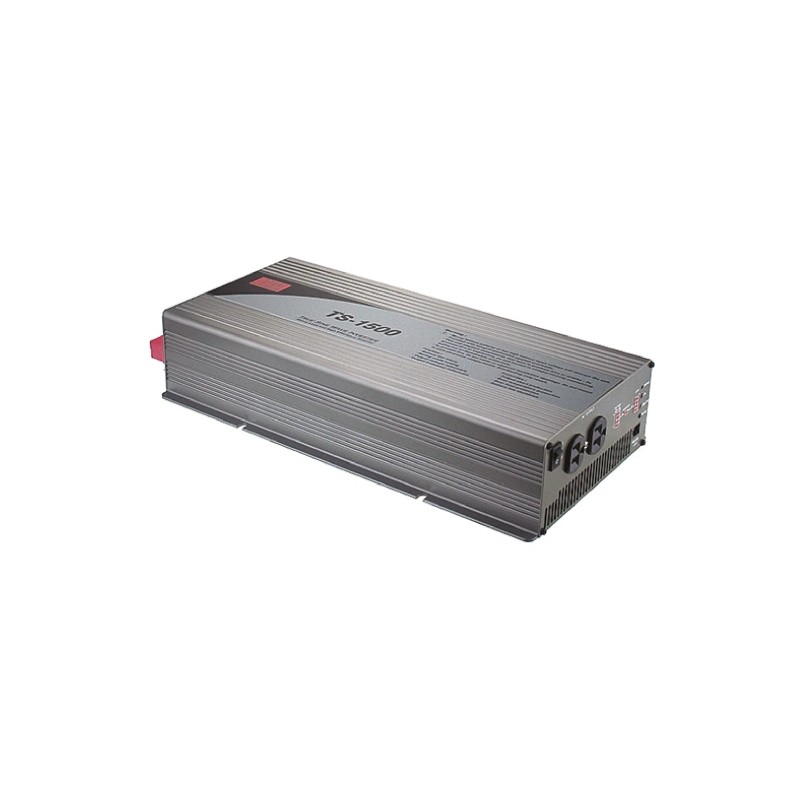1 pcs - MEAN WELL Pure Sine Wave 1500W Power Inverter, 10.5 - 15V dc Input, 230V ac Output