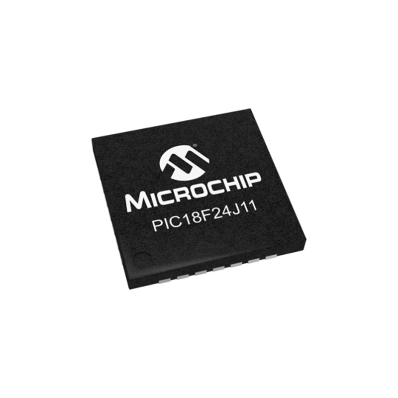 2 pcs - Microchip PIC18F24J11-I/ML, 8bit PIC Microcontroller, PIC18F, 48MHz, 16 kB Flash, 28-Pin QFN