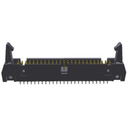 1 pcs - TE Connectivity AMP-LATCH Series Straight Through Hole PCB Header, 50 Contact(s), 2.54mm Pitch, 2 Row(s), Shrouded