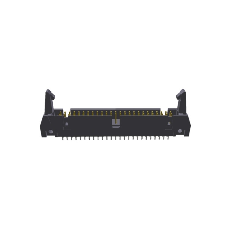 1 pcs - TE Connectivity AMP-LATCH Series Straight Through Hole PCB Header, 50 Contact(s), 2.54mm Pitch, 2 Row(s), Shrouded