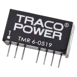 1 pcs - TRACOPOWER TMR 6 DC-DC Converter, 9V dc/ 667mA Output, 4.5 - 9 V dc Input, 6W, Through Hole, +70°C Max Temp