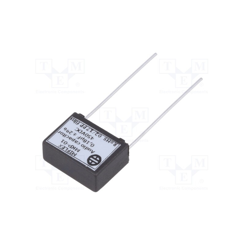 1 pcs x MIFLEX - MKP01DG418G-B - Capacitor: polypropylene, 180nF, 450VDC, 15mm, ±2%, 18x13.5x7.5mm