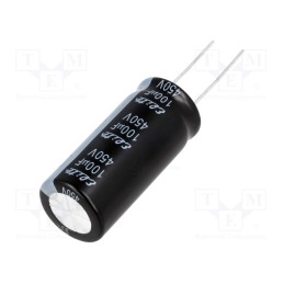 1 pcs x Elite - PF2W101MNN1840 - Capacitor: electrolytic, THT, 100uF, 450VDC, Ø18x40mm, Pitch: 7.5mm