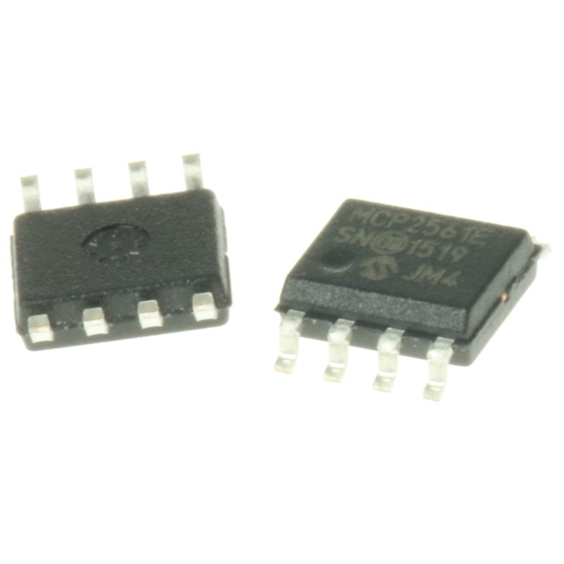 10 pcs - Microchip MCP2561-E/SN, CAN Transceiver 1Mbps IEC 61000-4-2, 8-Pin SOIC