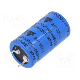 1 pcs x VISHAY - MAL225753471E3 - Capacitor: electrolytic, SNAP-IN, 470uF, 250VDC, Ø22x40mm, ±20%