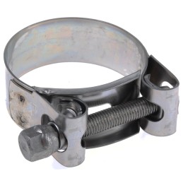 2 pcs - MIKALOR Stainless Steel Hex Screw Bolt Drive, 20mm Band Width, 43 - 47mm ID