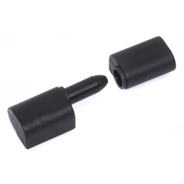 1 Bag of 2 - RS PRO Thermoplastic Barrel Hinge with a Lift-off Pin, Screw Fixing, 62mm x 22mm x 17mm