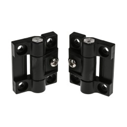 1 Bag of 2 - RS PRO Friction Hinge, Screw Fixing, 43mm x 37mm x 6mm