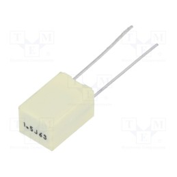 1 pcs x KEMET - R82DC4150DQ60J - Capacitor: polyester, 1.5uF, 40VAC, 63VDC, 5mm, ±5%, 7.2x6x11mm