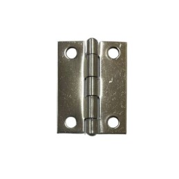 1 Bag of 2 - RS PRO Stainless Steel Butt Hinge, Screw Fixing, 50mm x 38mm x 1.2mm