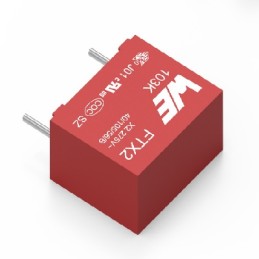 5 pcs - Wurth Elektronik WCAP-FTXX Film Capacitor, 310V ac, ±10%, 220nF, Through Hole