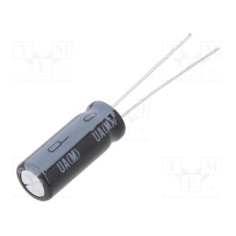 1 pcs x NICHICON - JUAT1255MPD - Supercapacitor, THT, 2.5F, 2.7VDC, ±20%, Body dim: Ø8x20mm, 150mΩ