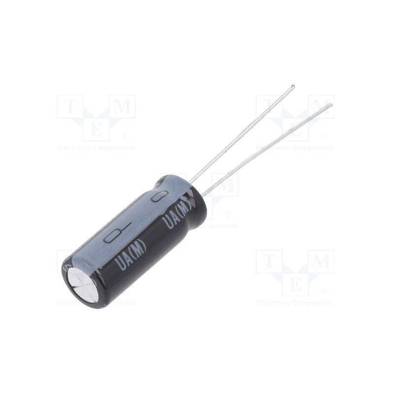 1 pcs x NICHICON - JUAT1255MPD - Supercapacitor, THT, 2.5F, 2.7VDC, ±20%, Body dim: Ø8x20mm, 150mΩ