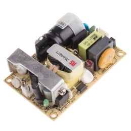 1 pcs - MEAN WELL Switching Power Supply, EPS-25-7.5, 7.5V dc, 3.4A, 25.5W, 1 Output, 120 - 370 V dc, 85 - 264 V