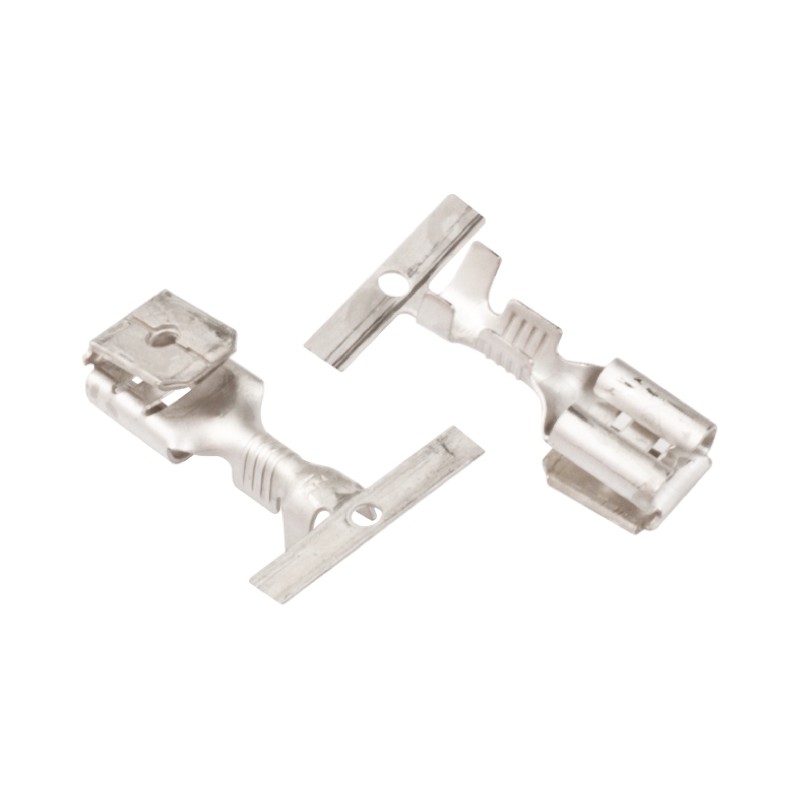 100 pcs - JST LPB Uninsulated Female Spade Connector, Piggyback Terminal, 6.35 x 0.8mm Tab Size, 1mm² to 2.5mm²