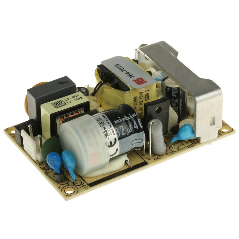 1 pcs - MEAN WELL Switching Power Supply, EPS-35-12, 12V dc, 3A, 36W, 1 Output, 120 - 370 V dc, 85 - 264 V ac