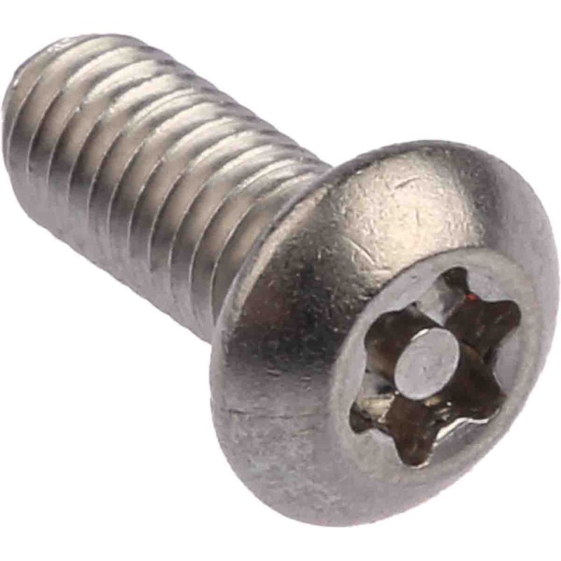 1 Bag of 50 - RS PRO Plain Button Stainless Steel Tamper Proof Security Screw, M5 x 12mm